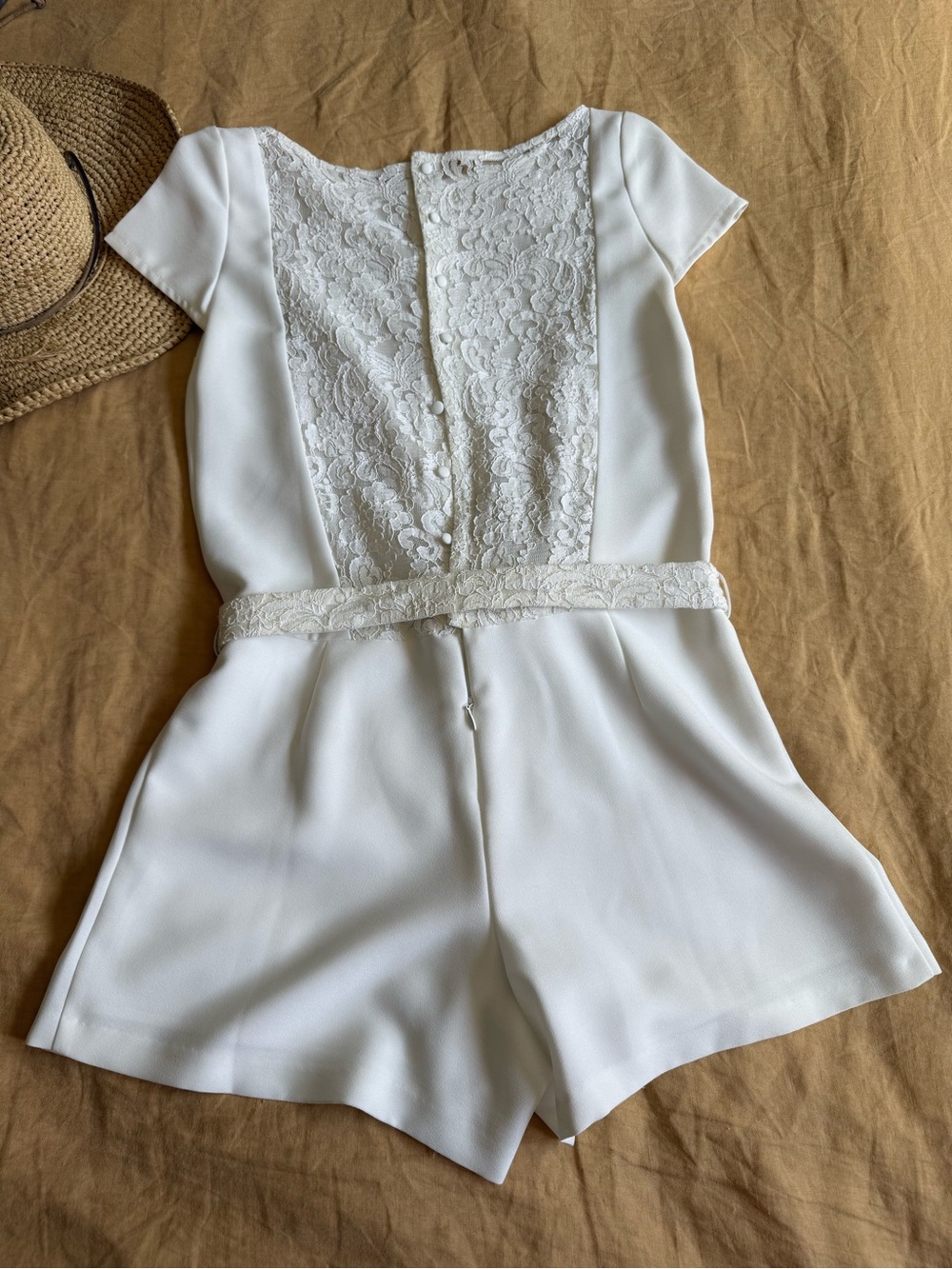 NEW 🤍 NAF NAF French Brand Bridal Jumpsuit Sz XS 🤍